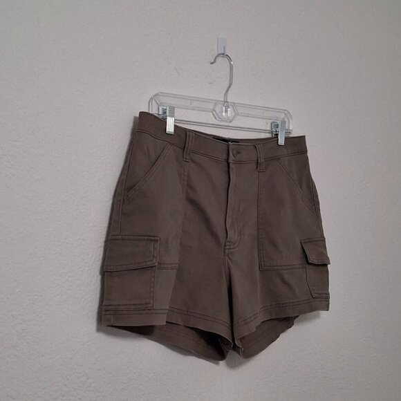 Hollister Ultra High Rise Mom Shorts 3 Sz 15 W 32 Cargo Stretchy Outdoor Neutral - Picture 3 of 14